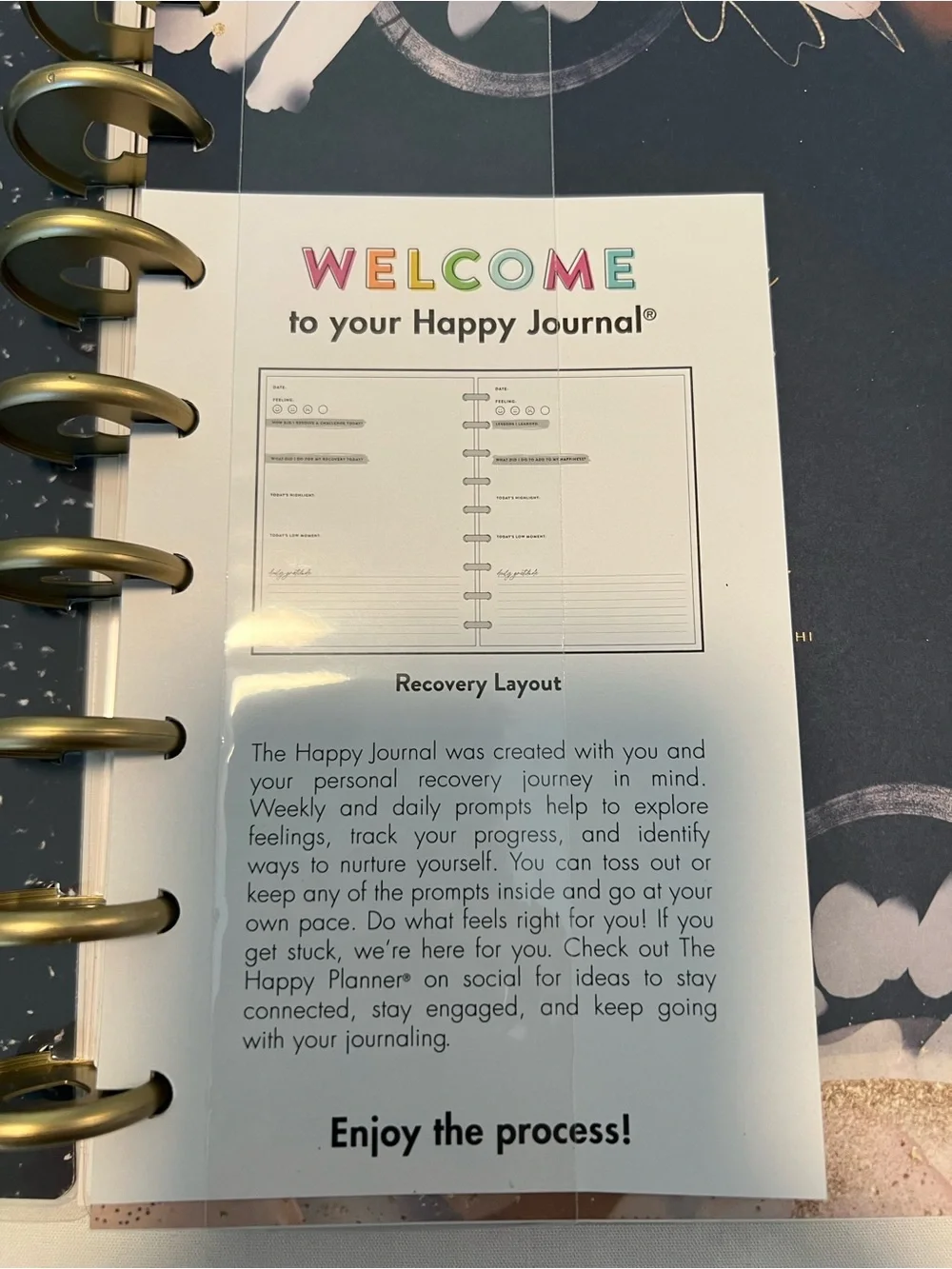 The Happy Planner Recovery Guided Happy Journal NWT